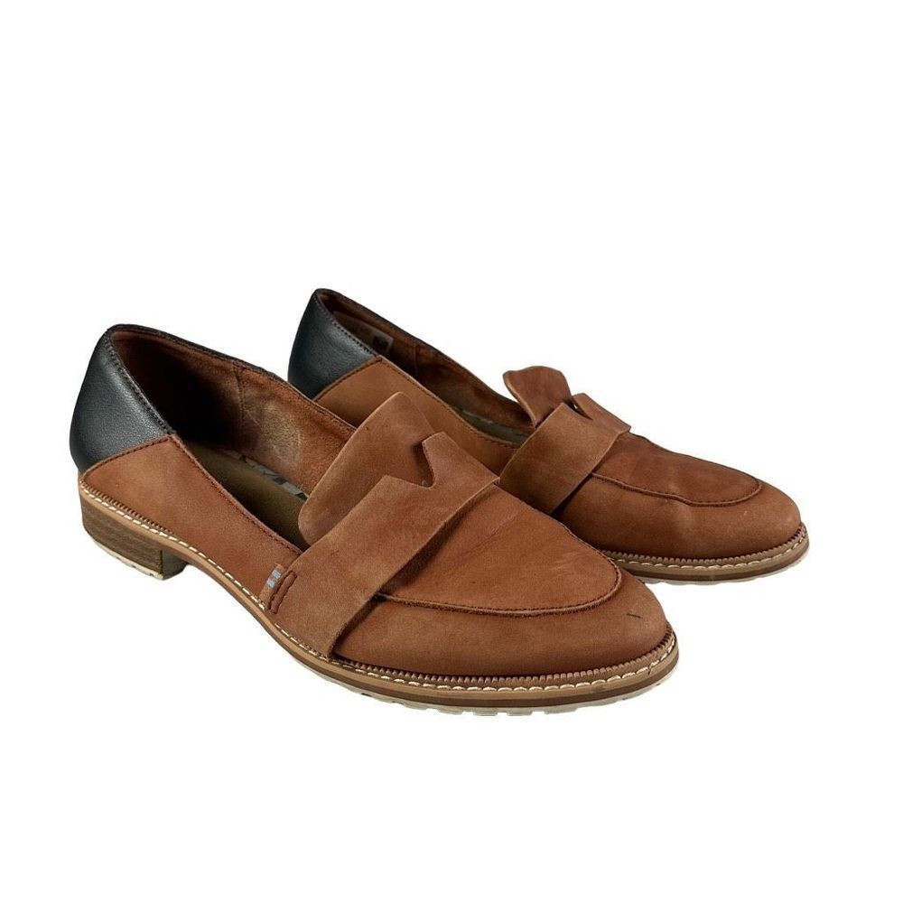 TOMS Women's Loafers 9.5 Suede Upper Brown Black